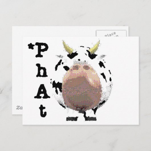 feutekoe briefkaart (Voorkant / Achterkant)