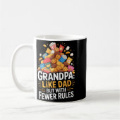 Fewer Rules Funny Grandpa  Koffiemok (Links)