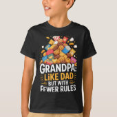 Fewer Rules Funny Grandpa T-shirt (Voorkant)