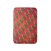 Fextive TRex Dino Pattern on Red Badmat (Voorkant Verticaal)