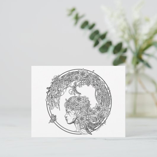 Fey Flower: DIY Kleurrijke Kaart van Sonja A.S. (Staand voorkant)