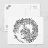 Fey Flower: DIY Kleurrijke Kaart van Sonja A.S. (Voorkant / Achterkant)