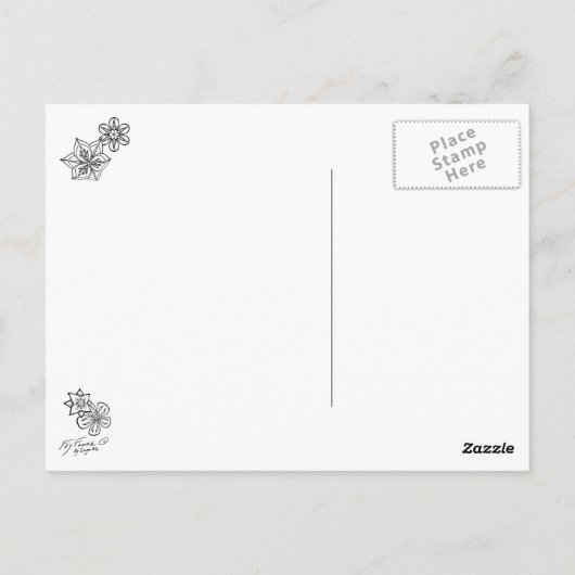 Fey Flower: DIY Kleurrijke Kaart van Sonja A.S. (Achterkant)