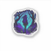 Fey Gothic Emo Goblincore Aesthetic  Forest Graphi Sticker (Voorkant)