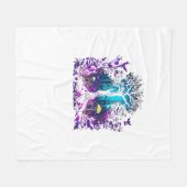 Fey Gotische Emo Goblincore Esthetiek  Bos Grafisc Fleece Deken (Voorkant (Horizontaal))