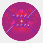 feynman diagram diagramm ronde sticker (Voorkant)