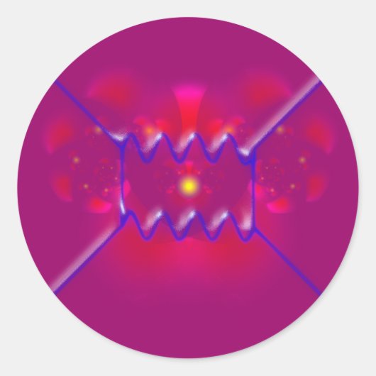 feynman diagram diagramm ronde sticker (Voorkant)