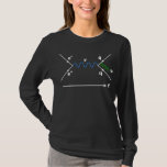 Feynman Diagram Physics Equatoriaal science fysicu T-shirt<br><div class="desc">Feynmandiagram Grafisch. De perfecte git voor professoren,  wiskundigen,  natuurkundigen,  studenten van theoretische wiskunde.</div>