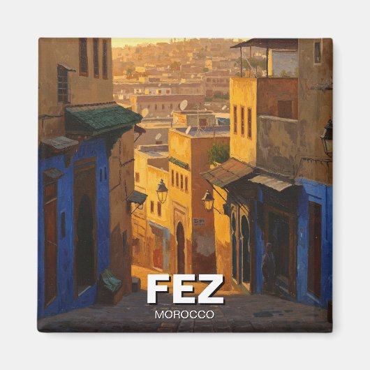 Fez Marokko Reizen Magneet (Voorkant)