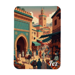 Fez Marokko Reizen Magneet