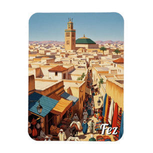 Fez Marokko Reizen Magneet