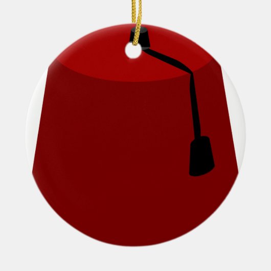 Fez-Pet Keramisch Ornament (Voorkant)