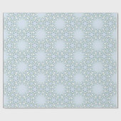 Fez Starburst Trellis in Slate and Green Cadeaupapier (Vlak)