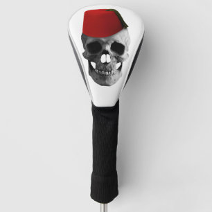 Fez van de Effendi: Een schedel met Egyptisch verh Golfheadcover