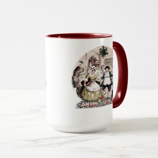 Fezziwig-Dickens en kerstmis-Mok Mok (Voorkant rechts)