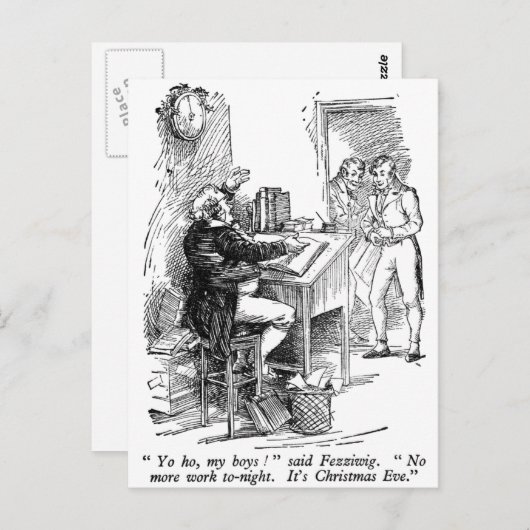 Fezziwig (met tekst) briefkaart (Voorkant / Achterkant)