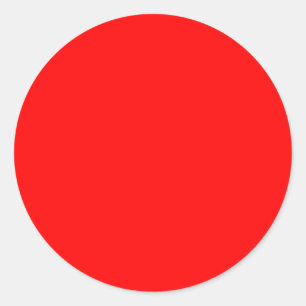 FF0000 Rood Ronde Sticker