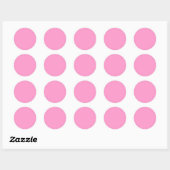 FF99CC roze Ronde Sticker (Vel)