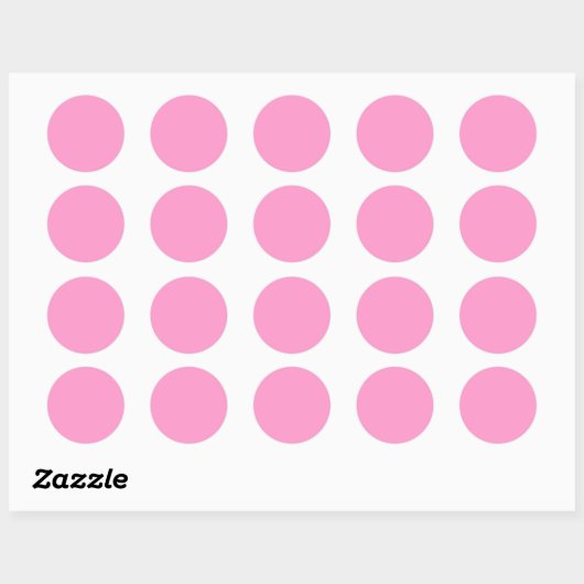 FF99CC roze Ronde Sticker (Vel)
