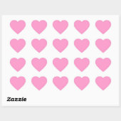 FF99CC Solid Medium Roze Sjabloon Hart Sticker (Vel)