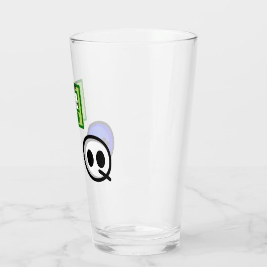 FF "bros" Glass Cup Glas (Links)