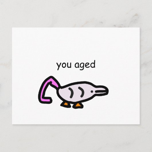 FF "Happy Birthday"-Kaart Briefkaart (Voorkant)