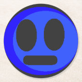 FF "Joey Face"-Onderzetters Ronde Kartonnen Onderzetter (Voorkant)