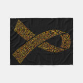 FF names Ribbom fleece blanket Deken (Voorkant (Horizontaal))