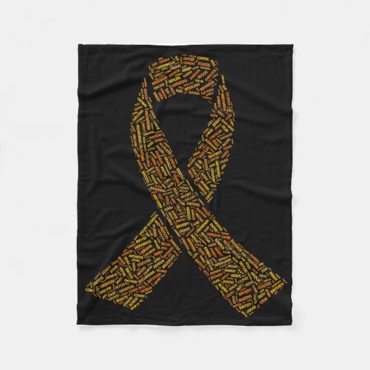 FF names Ribbom fleece blanket Deken (Voorkant)