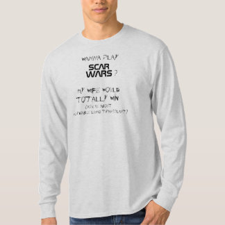 ff) ScarWars MY WIFE WINS- Mannen Raglan T-shirt