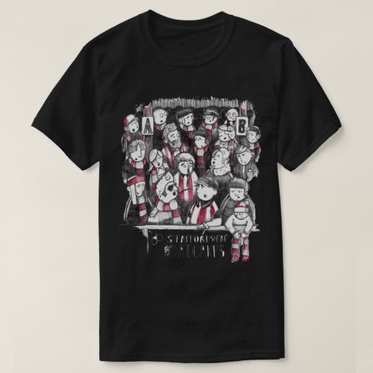 FF Stoke City - Football Fans - Boothen Enders T-shirt (Design voorkant)