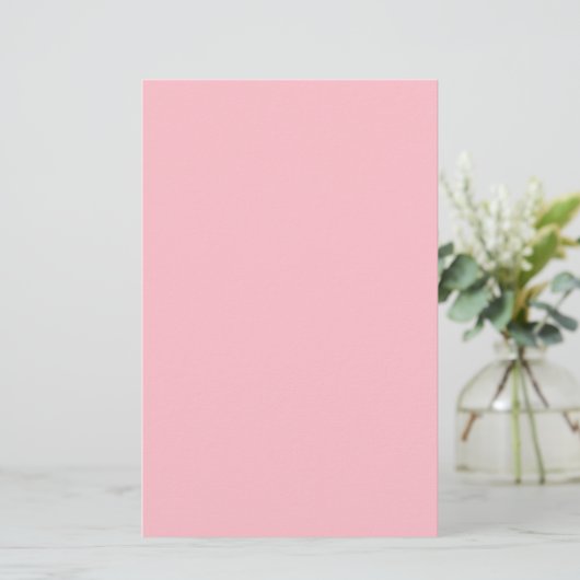 FFC0CB Roze Briefpapier (Staand voorkant)