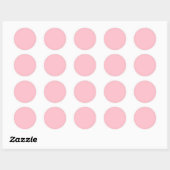 FFC0CB Roze Ronde Sticker (Vel)
