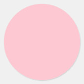 FFC0CB Roze Ronde Sticker (Voorkant)