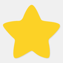 FFCC00 Goud Ster Sticker