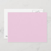 FFCCFF Bleek Lila roze lavender Solid Color Briefkaart (Voorkant / Achterkant)