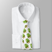 FFF0105 GROENE POPSICLE TREATS FOODS SWEETS VECTOR STROPDAS (Gebonden)