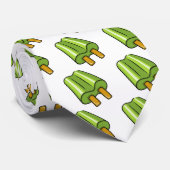 FFF0105 GROENE POPSICLE TREATS FOODS SWEETS VECTOR STROPDAS (Opgerold)