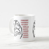 FFFFFFFFFUUUUUUUUUUU Rage mok (Voorkant links)