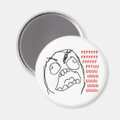 FFFFFFFUUUUUUU - Woede! Magneet (Voorkant / Achterkant)