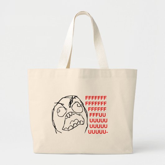 FFFUUUUU GROTE TOTE BAG (Voorkant)