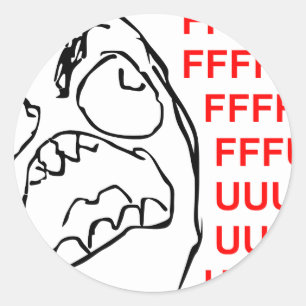 FFFUUUUU RONDE STICKER