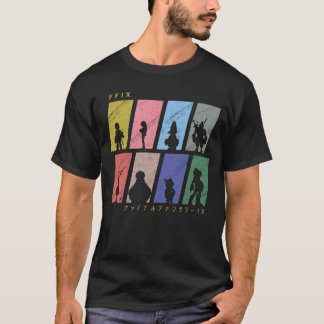 FFIX Character Silhouettes family T-shirt