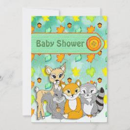 FForest Animals Baby Shower-uitvindingen Kaart