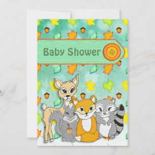 FForest Animals Baby Shower-uitvindingen Kaart