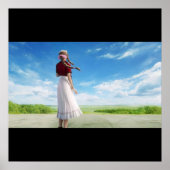 FFVII Aerith-achtergrond Poster (Voorkant)