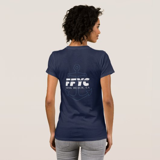 FFYC Women's Anchor Shirt White (Achterkant volledig)