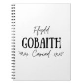 "Ffydd Gobaith Cariad" Welsh Quote Notitieboek (Voorkant)
