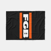 Fgb F Green Bay  Fleece Deken (Voorkant (Horizontaal))