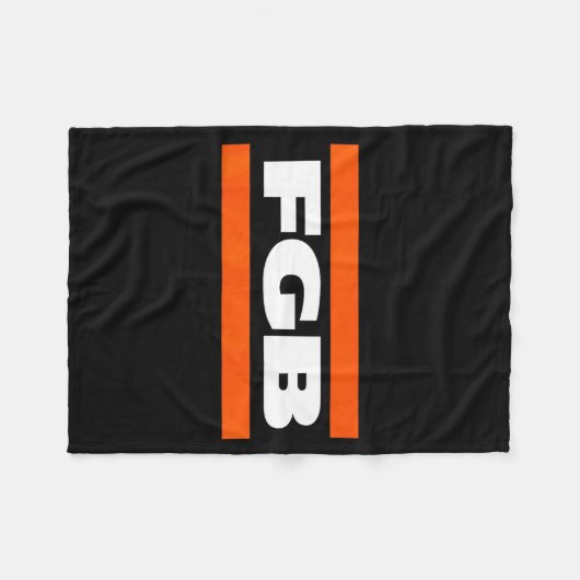 Fgb F Green Bay  Fleece Deken (Voorkant (Horizontaal))